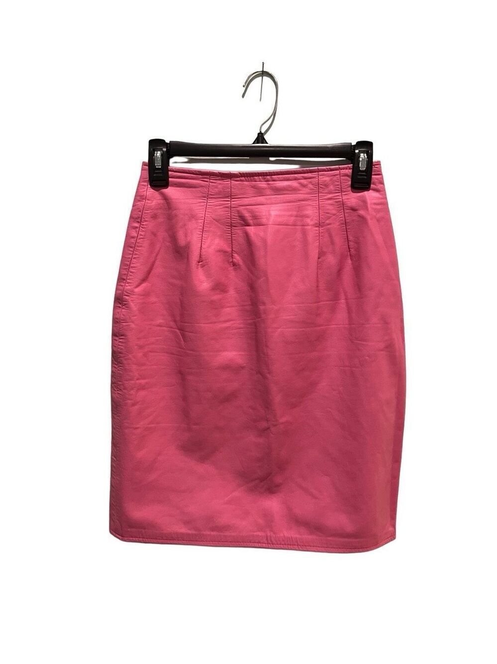 Cedars vintage pink leather pencil skirt - 6